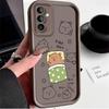 Zabawne, przytulne etui z kapibarą do spania dla Samsung Galaxy A37 A36 A35 A34 A33 A32 A26 A24 A23 A17 A16 A15 A14 A13 A12 4G 5G A07 A06 Pokrowiec