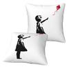 Ethereum X Banksy Balloon Girl 2 Pcs Square Pillowcase Pillow Cover Cushion Decor Comfort Throw Pillow For Home Living Room