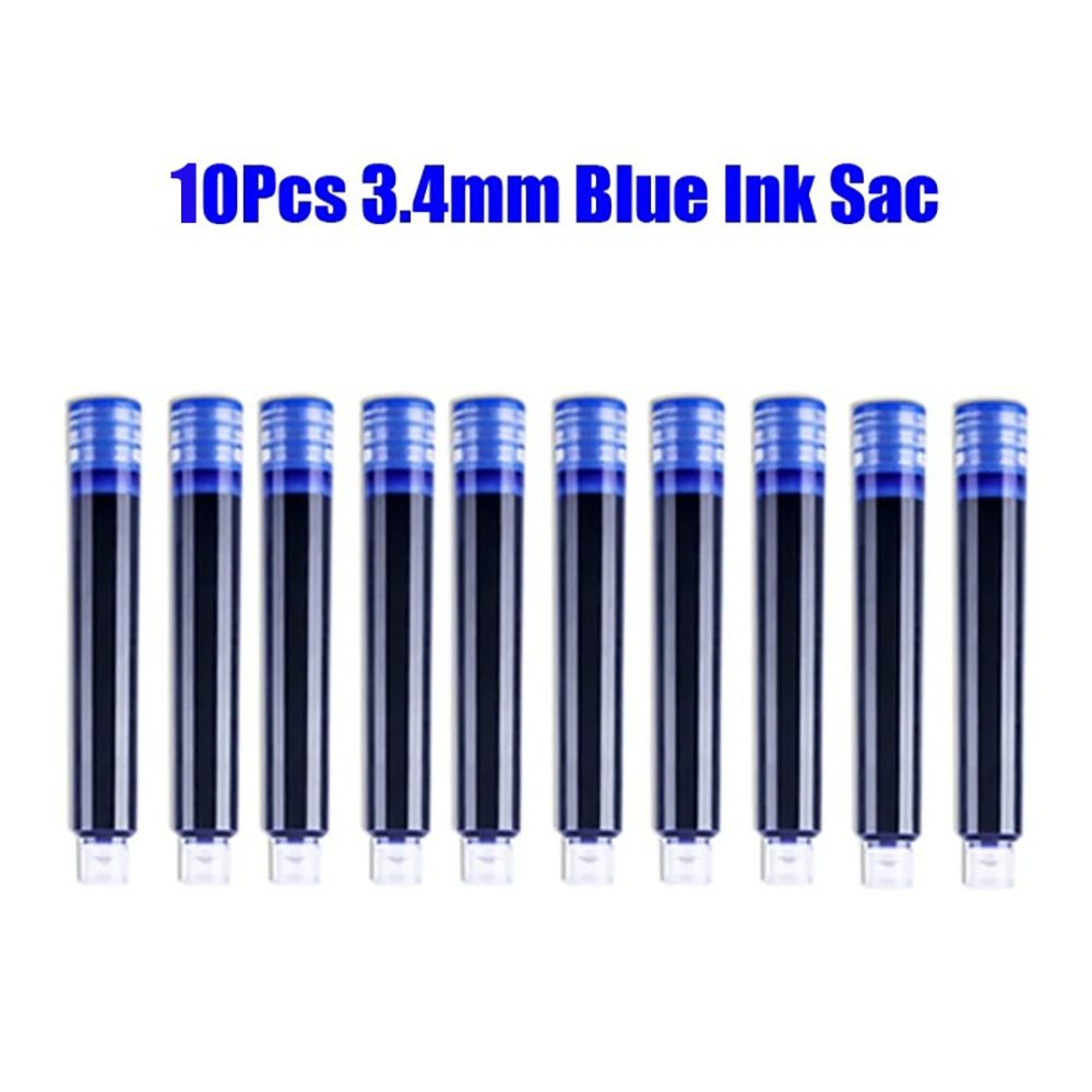 

Morandi Ink Pen 0.5mm Metal Pen High Quality Metal Fountain Pen 10PCS Blue Ink