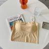 Camisole Vest With Chest Pad Outer Wear Underwear For Women Summer Thin Beautiful Back Bandeau Integrated Top