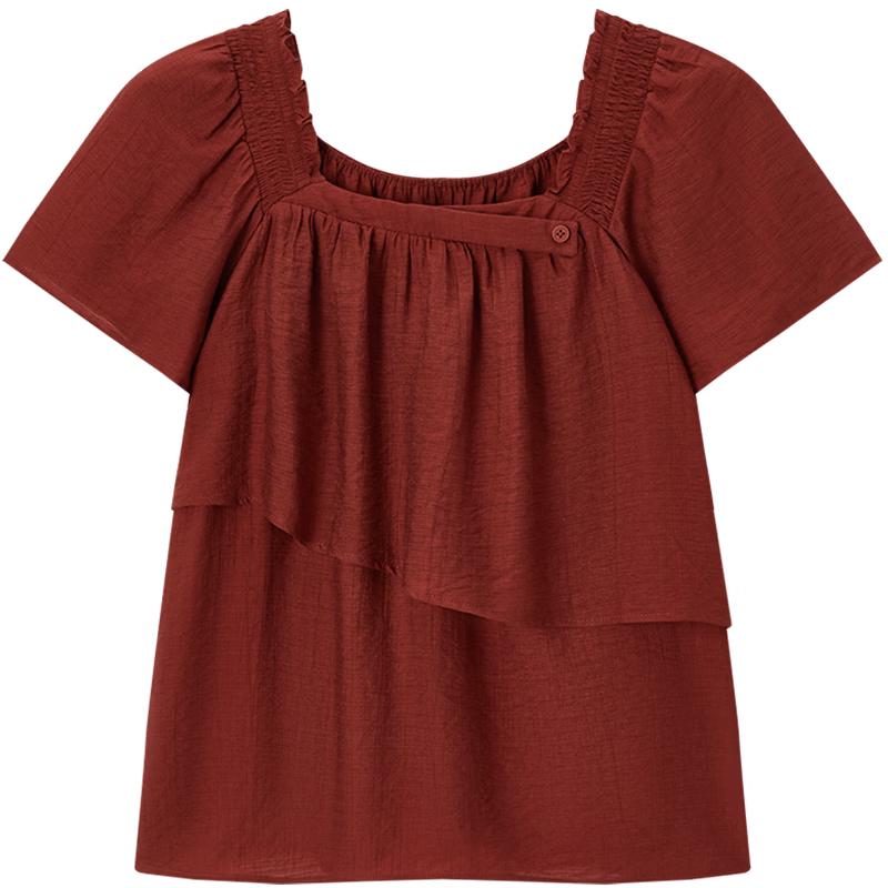 Aijutu Women s Korean Style Chiffon Top M