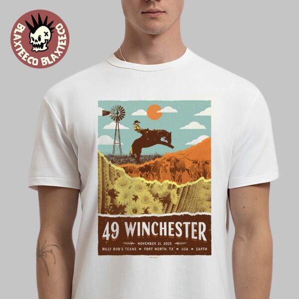 49 Winchester Fort Worth Texas 2025 Event Poster T-Shirt L