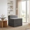 Folding Sofa Bed Dark Grey 200 x 70 x 15 cm Velvet