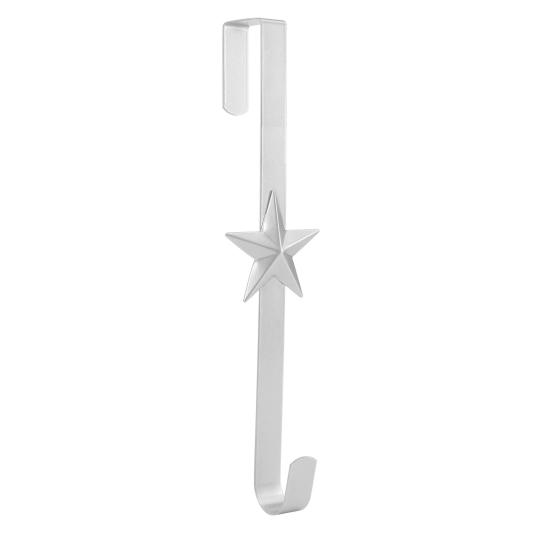 Christmas Wreath Hook Star Snowflake Christmas Tree Elements Metal Door Hanger Over The Door Hooks Hanger