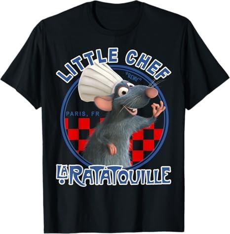 Ratatouille Remy Little ChefBlack TShirt S