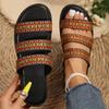 Camouflage Tape Buckle Casual Flat Thick Sole Slippers Women Open Toe Platform Sandals Summer Outdoor Vacation Shoes Unisex