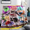Dragon Ball Characters Print Flannel Blanket,High Quality Comfortable for All Seasons,Home Decor,Warmth and Comfort,Perfect for Christmas Gifts