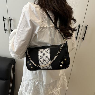 Internet-Berühmtheit Pendler-Tasche Damen 2025 neu Nische Textur Baguette-Tasche Achseltasche vielseitig ins super angesagte Umhängetasche