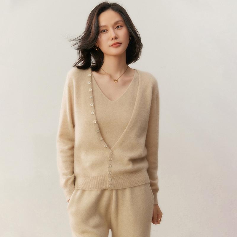 Pulover de damă Qinghe 100% Cașmir Pur - Pulover de iarnă de lux ultra moale