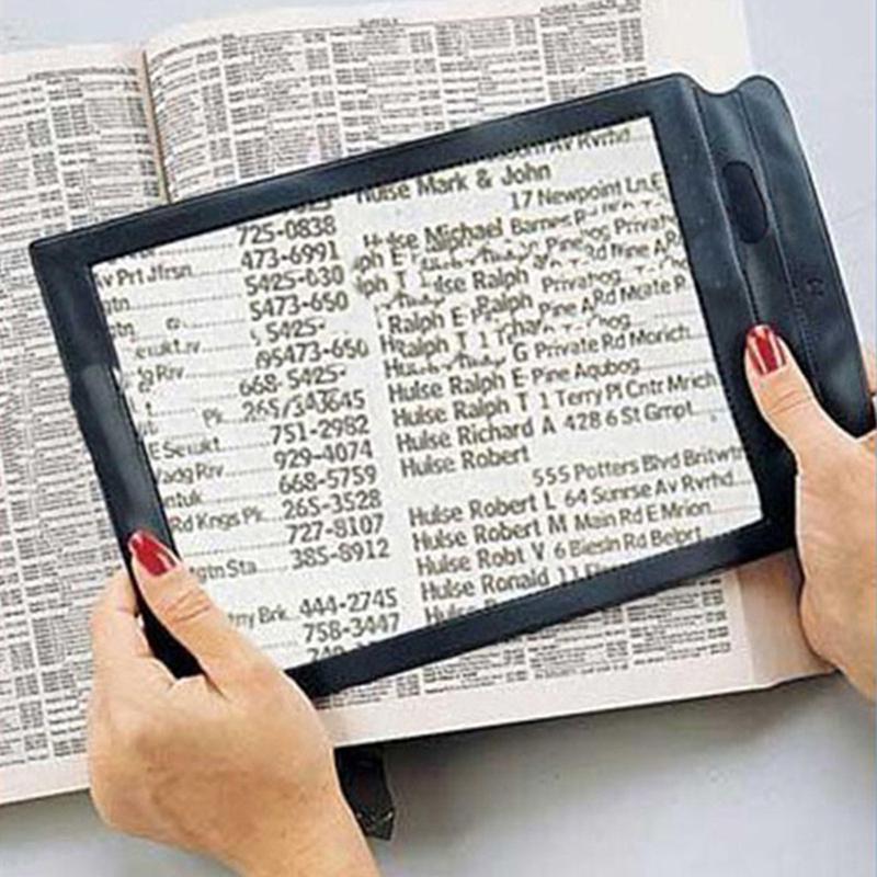 Home Office Supplies A4 Large Sheet Magnifier Glass Reading Aid Lens For Reading