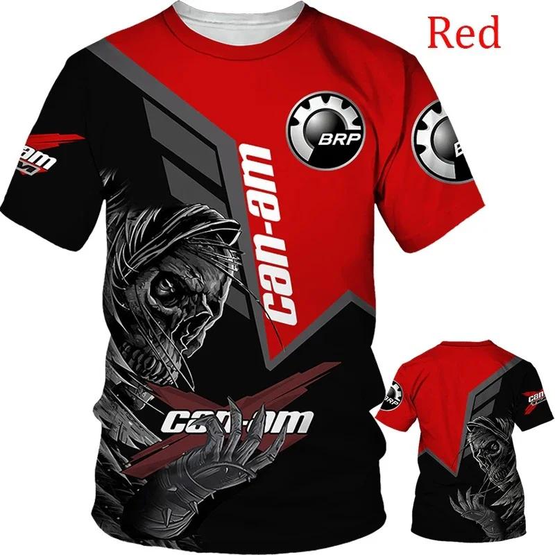 BRP Can-Am 3D Print Extreme Sports Quick-dry Breathable Men Moto Race T-shirt Table Tennis Team Training Jersey Short Sleeve Top