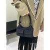 IELGY Ladies Vintage Denim Blue Shoulder Underarm Bag Portable