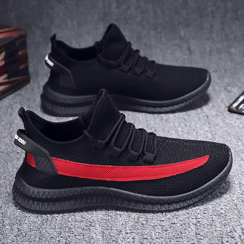 Pánske tenisky Priedušné bežecké topánky Outdoorové športové módne Pohodlné ležérne Gym Pánske topánky Zapatos De Hombre Biele topánky