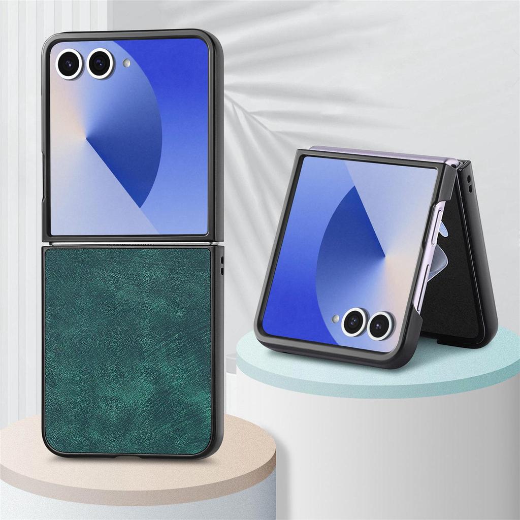 Samsung Galaxy Z Flip 7/6 Drop-Proof Foldable Leather Phone Case