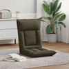 Adjustable Floor Footstool Olive Green Fabric