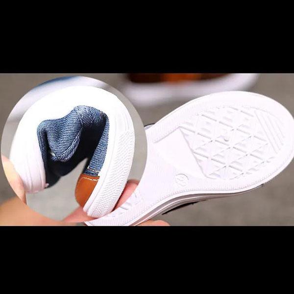 Dětské velké plátěné boty jarní a podzimní prodyšné boty pro miminka s měkkou podrážkou Chlapecké a dívky do školky Ležérní ploché boty