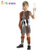 Stunning Polyester American Indian Chief Costume For Kids With Leopard Print Design