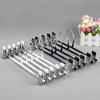 Standard Wardrobe Pants Hanger With Non Slip Stainless Steel Clips For Home Storage And Organization