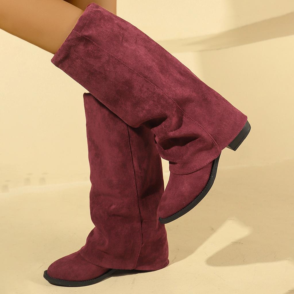 Fashion Women Fashion Outdoor High Boots Knee High Boots Trend Elegant Stylish Middle Heel Comfortable Designer Shoes Shoes for Women