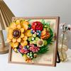 Non-Toxic Knew Built Innovative Building Block Flower 3D Po Frame Ornament-Ideal Diy Decorgift For Childrenwall Hanging & Educational Toy