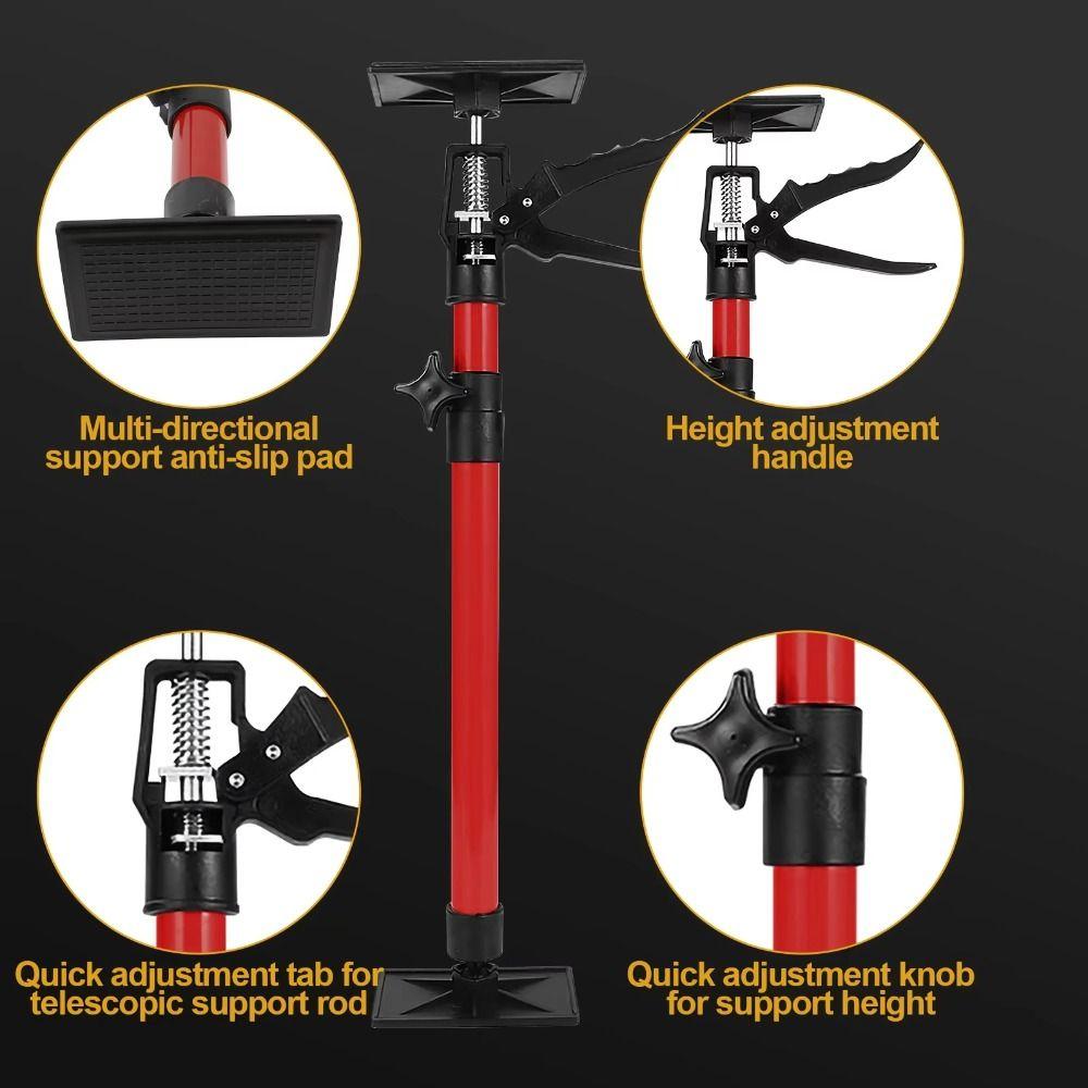 1pc Steel Labor-Saving Arm Jack Adjustable Length Lifter Time-Saving Quick Support Pole  Home