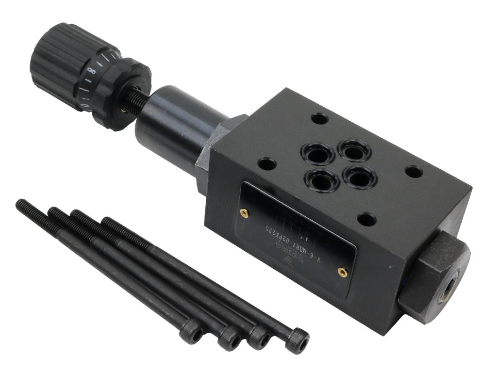 CETOP 3 NG6 plate pressure reducing valve (line P - setting 35-140 bar) VOIMA