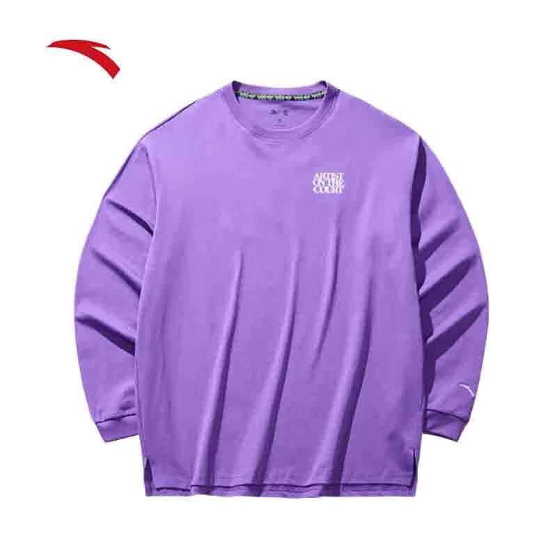 Anta Kyrie Irving Series American Loose Knit Long Sleeve T-Shirt S