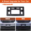 Black ABS Front License Plate Frame Mount Bracket Holder for Honda Pilot 2015-22