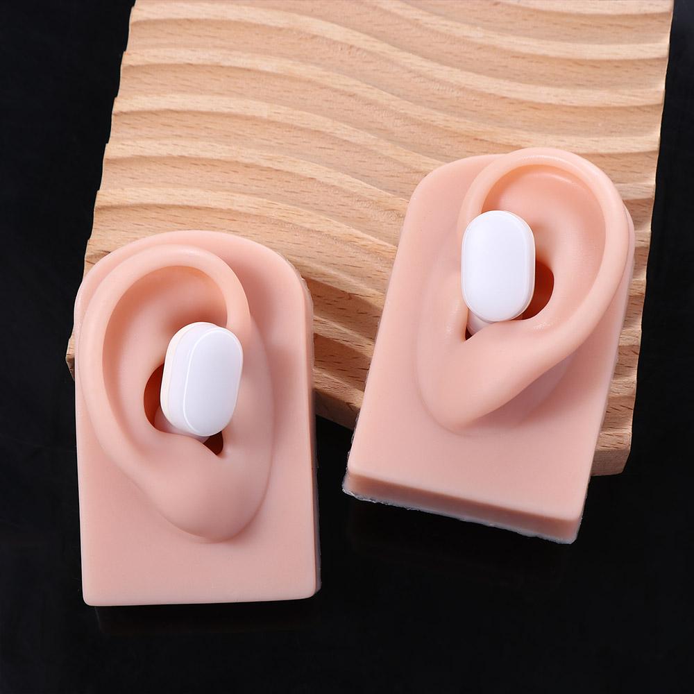 Human Tattoo Practice Body Fake Ear Simulation Ear Silicone Ear Model Jewelry Earrings Display