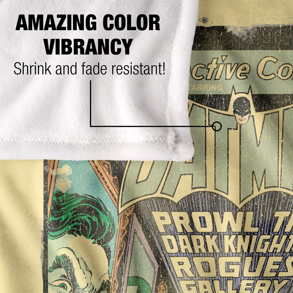 Batman Prowl The Gallery Comic Cover Blanket