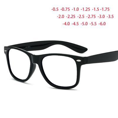 Vintage Rivets Glasses Square Prescription Eyewear for Men Women 0 To -6.0 Diopter