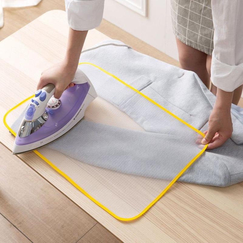 Heat Resistant Ironing Sewing Mesh Cloth Protective Insulation Pad Home Ironing Board Mat Anti-Scalding Tools Random Color