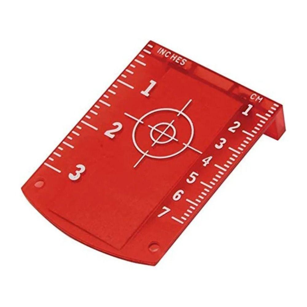 2Pcs Double Scale Laser Level Target Board Red/Green Magnetic Target Plate Measuring Tool