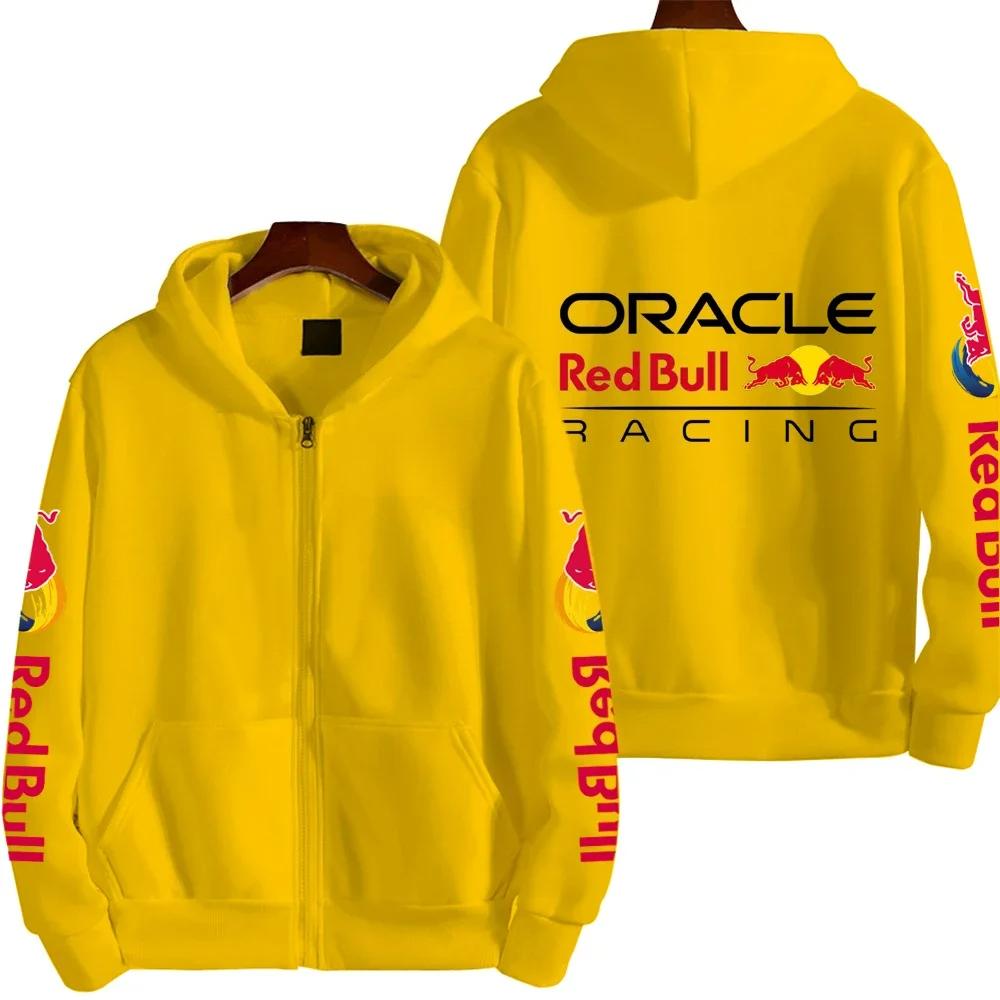 WowClassic Heren Hoodies & Sweatshirts Red Bull Couple Racing Sport Rits Hoodie M