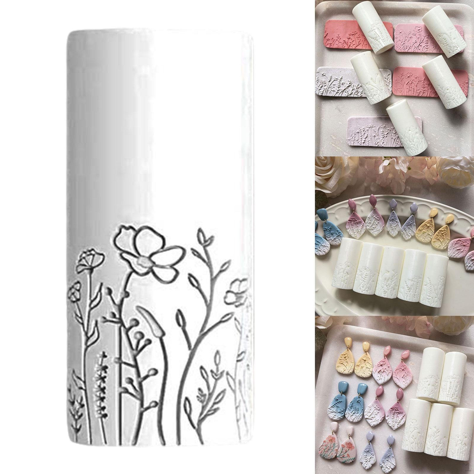 

Инструмент для формовки глиняной текстуры, Идеальный подарок, Многофункциональный, Легкий, Стильный, С узором для раскатывания Style D