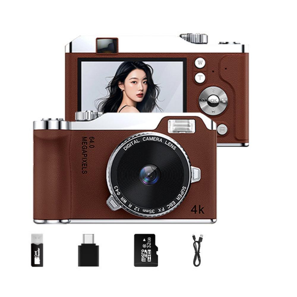 Autofocus Entry-Level CCD Camera 16x Zoom 64MP Photography Video Camcorder  Video Recording