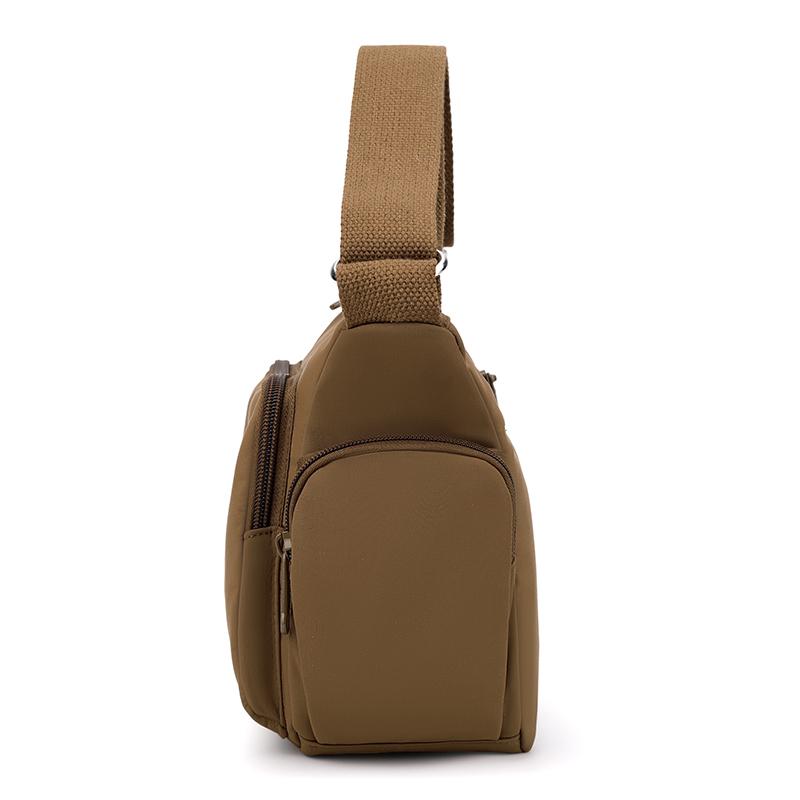 Commuter Shoulder Bag Women's Large Capacity Multi-layer Solid Color Crossbody Bag Middle-aged Mother Bag