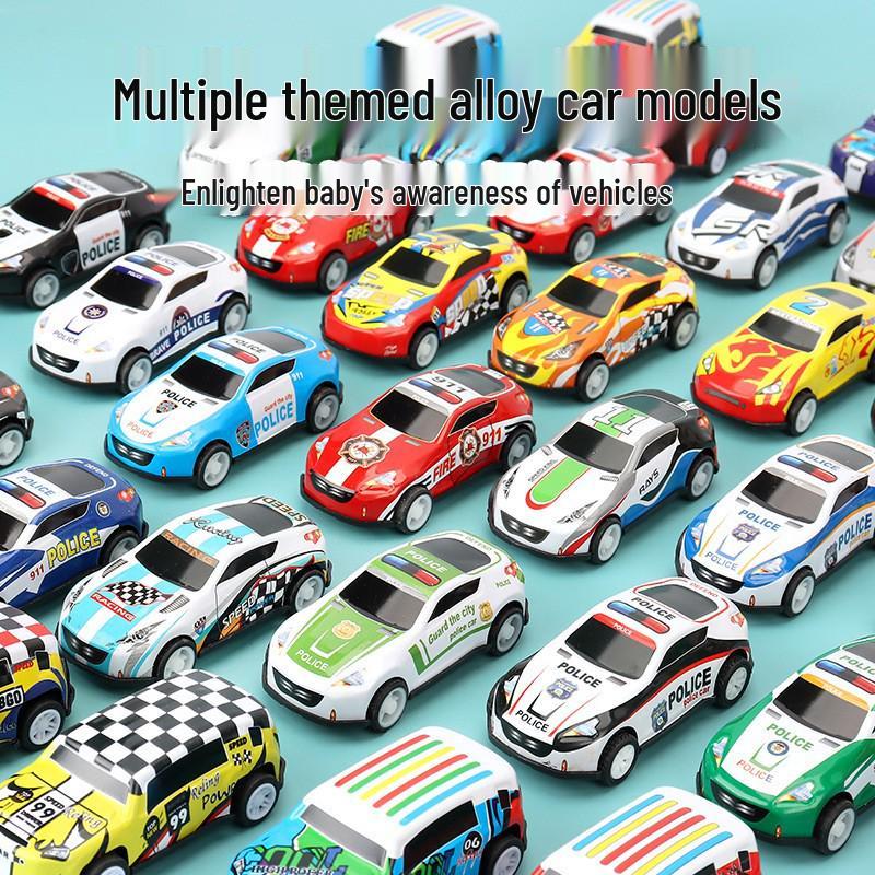 Alloy Tin Toy Cars: Simulation Model Pull-Back Car Gifts for Kids