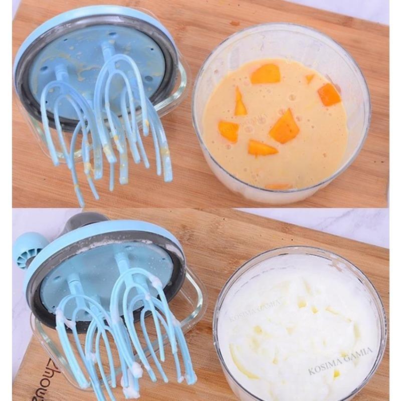 Eieraufschläger Handkurbel, Manueller Eieraufschläger, Handgekurbelter Sahnebereiter Handkurbel-Schneebesen Manueller Eieraufschläger Mixer Küchenbackwerkzeuge