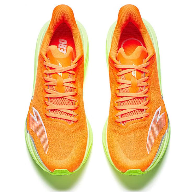 New Anta Horsepower 5.0 Cushioning Wear-Resistant Rebound Low-Top Nitrogen Technology Running Shoes Men's Orange-Green 112515583-4