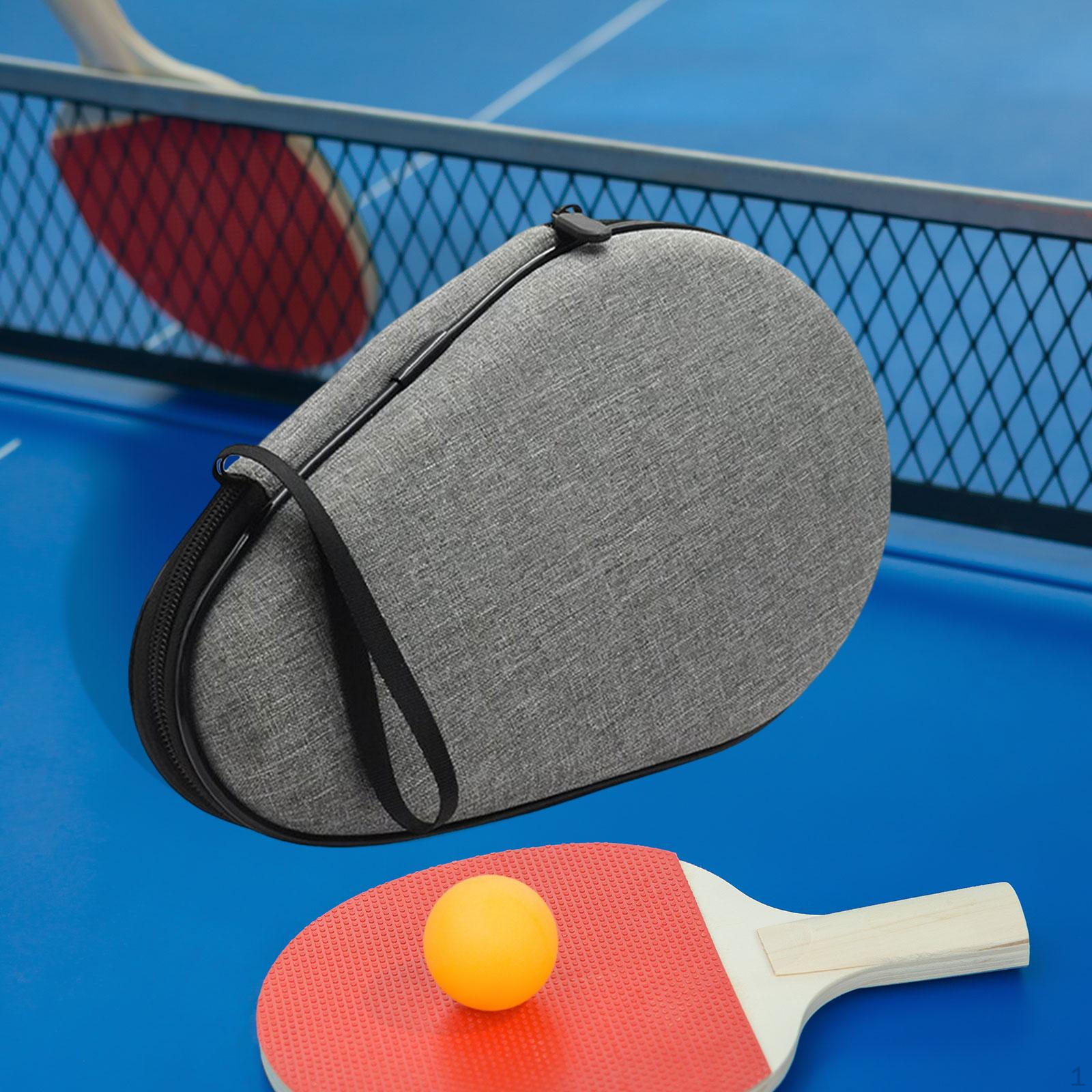 

Pong Paddle Case Table Tennis Racket Cover Pouch,Professional,Portable Storage Bag for Training Oxford cloth Gray