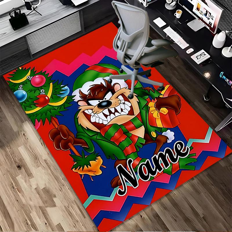 Custom Name Nightmare Cat Living Room Non-Slip Area Rug Soft Carpet for Bedroom Kids Playroom Sofa Office Home Decor Doormat