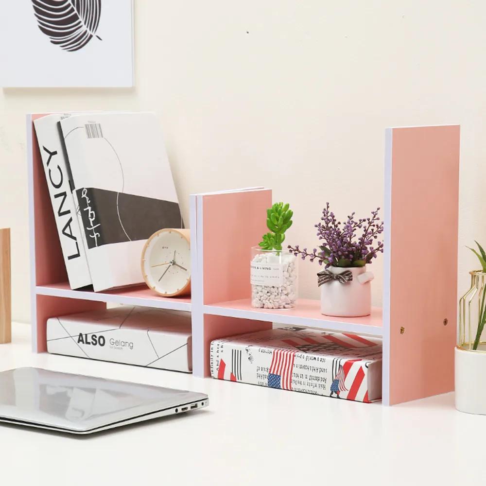 Schreibtisch-Organizer für Schüler, Flexibler Zeitschriftenständer, Bücherregal, Stiftehalter, Stehendes Desktop-Regal, Küchenaufbewahrung