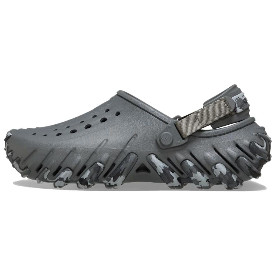 Crocs Echo Comfortable Simple Clogs Unisex Footwear Gray 212095-0IE 39-40