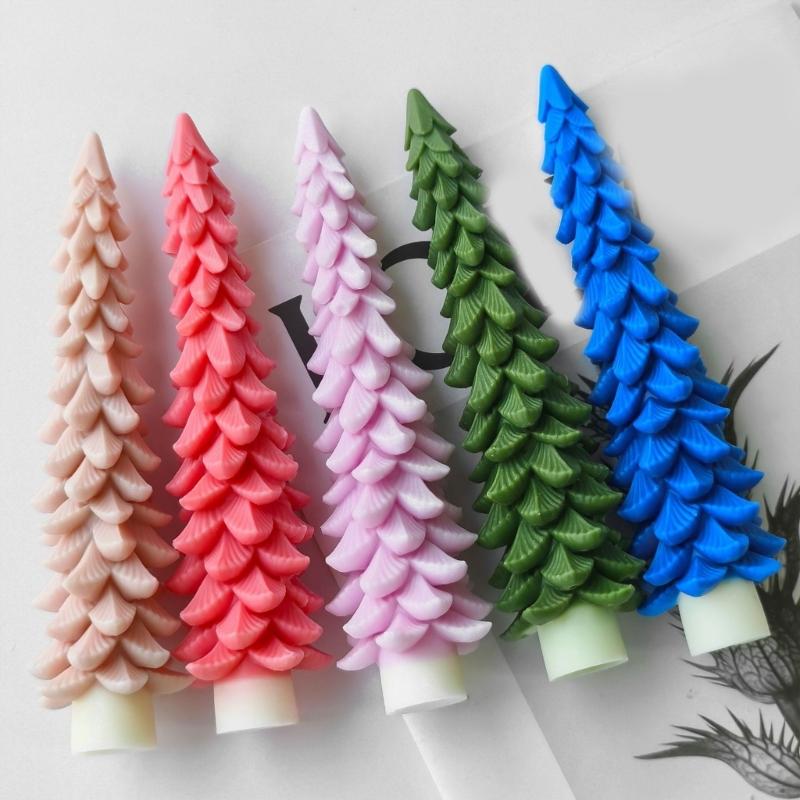 Christmas Tree Silicone Molds Candle Molds Tree Shape Candle Making Molds Soap Molds Silicone Ornament Molds for Candle