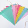 New Colorful Linen Fabric Triangle Flags for Festive Party DIY Decor & Birthday Celebration