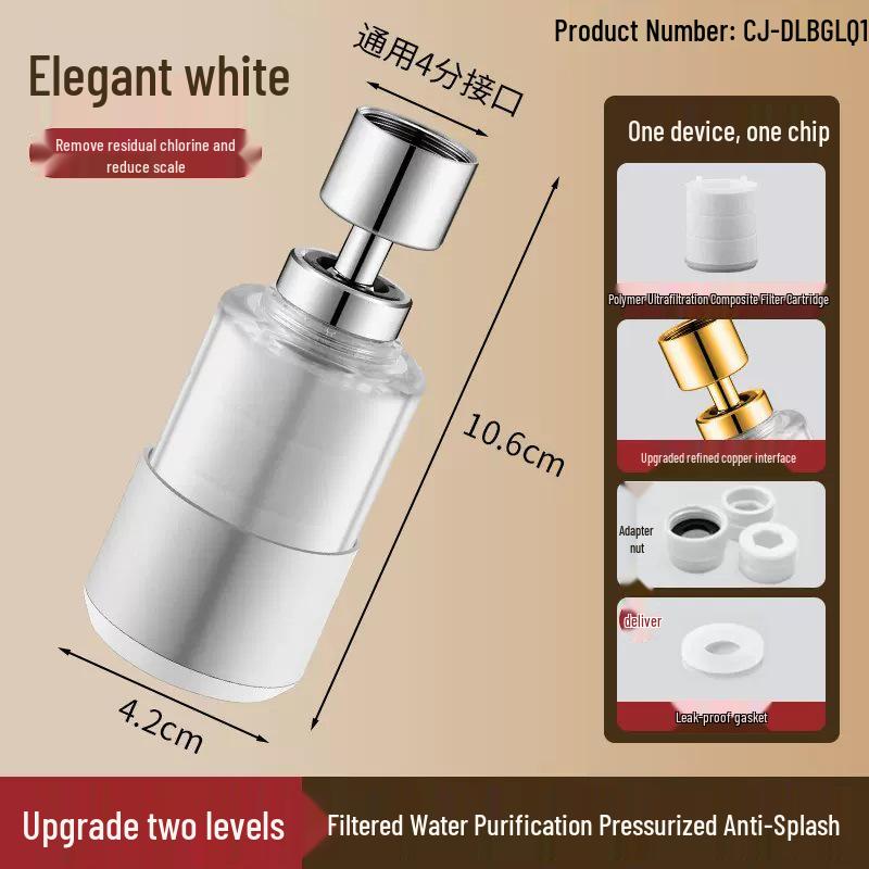 Universal Anti-Splash Kitchen Faucet Filter & Extension Tap