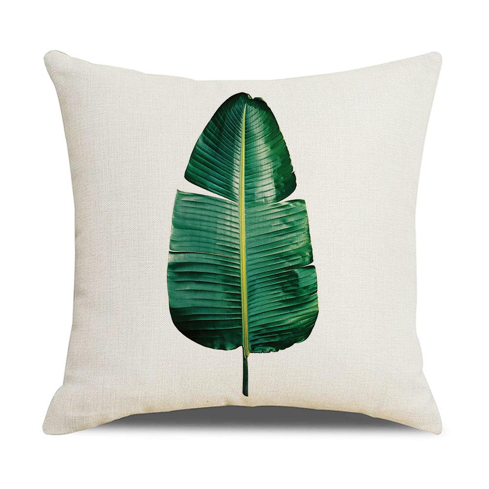 Ins Nordic Tropical Plant Pillow Cover New Home Furnishings Office Lumbar Cushion Pillow Cover