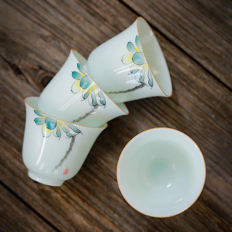 Hand-Painted Ceramic Kung Fu Tea Set