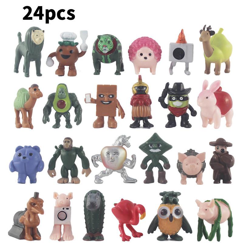 Wooden Sahur Tungtung Stick Figures Collector Toy Set Pvc Children Material